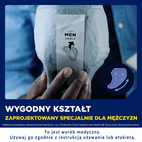 TENA Men Super Level 3, wkładki anatomiczne, 20 sztuk - obrazek 6