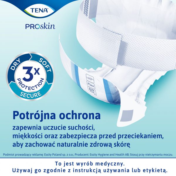 TENA Flex ProSkin Maxi S, pieluchomajtki, 22 sztuk - obrazek 6