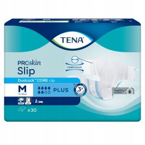 TENA Slip ProSkin Plus M, pieluchomajtki, 30 sztuk