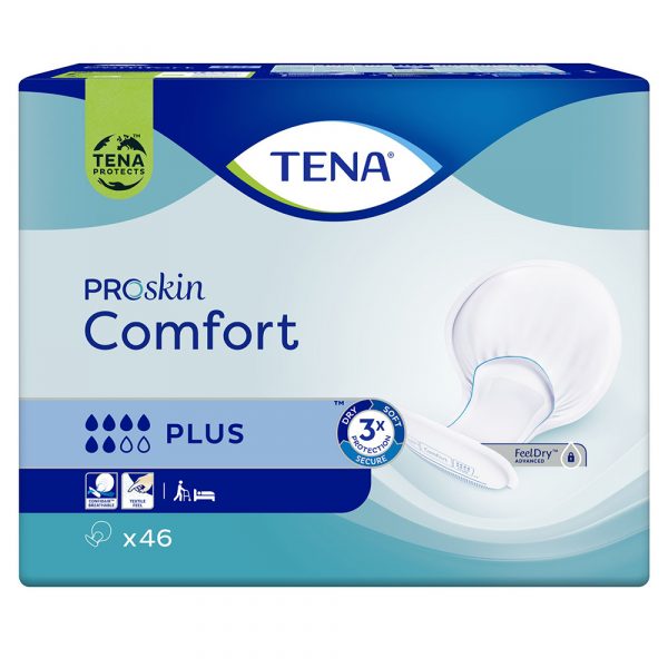 TENA Comfort ProSkin Plus, pieluchy anatomiczne, 46 sztuk