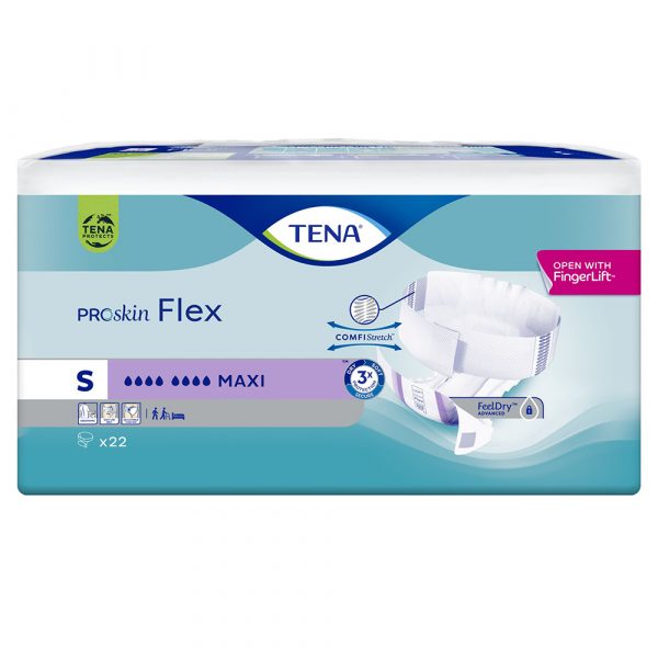 TENA Flex ProSkin Maxi S, pieluchomajtki, 22 sztuk