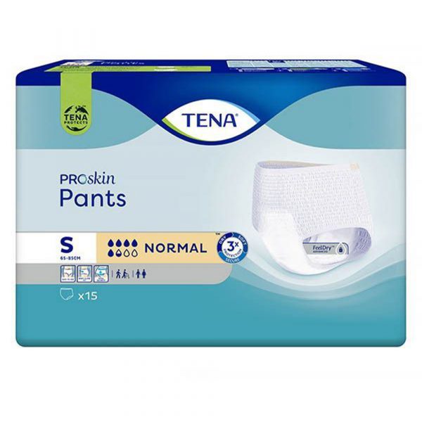 TENA Pants ProSkin Normal S (65-85 cm), majtki chłonne, 15 sztuk
