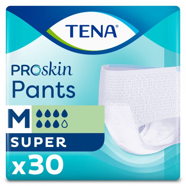 TENA Pants ProSkin Super M (80-110 cm), majtki chłonne, 30 sztuk - obrazek 2
