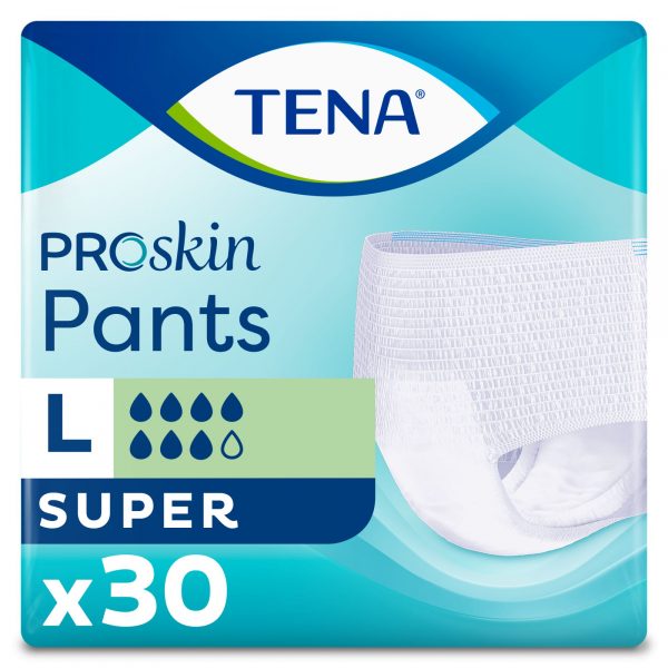 TENA Pants ProSkin Super L (100-135 cm), majtki chłonne, 30 sztuk - obrazek 2
